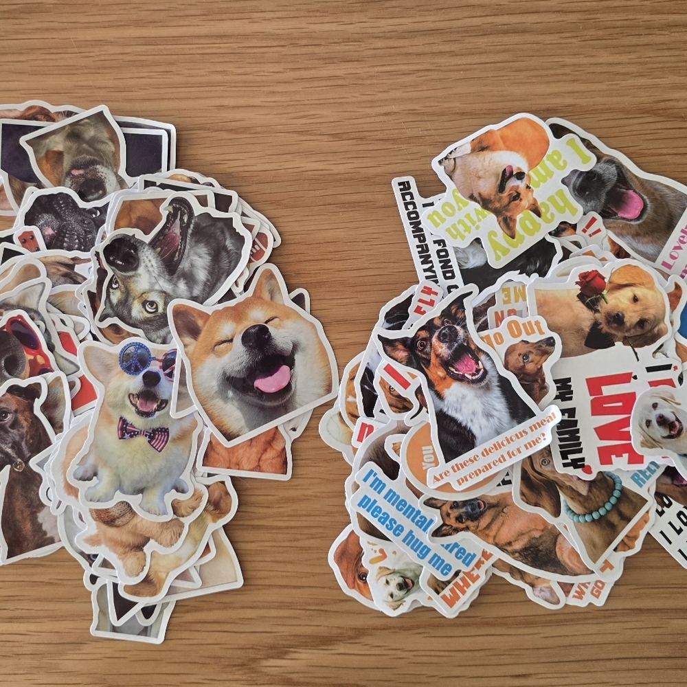 Funny dog stickers